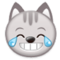 Cat Face With Tears of Joy emoji on Samsung